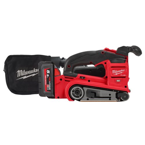 Milwaukee M18 FBTS75-552X FUEL™ 75 mm-es szalagcsiszoló