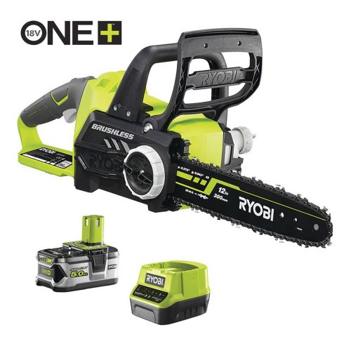 Ryobi RCS18X3050F 18 V Szénkefe nélküli láncfűrész, 30 cm láncvezető (1 x 5.0 Ah)