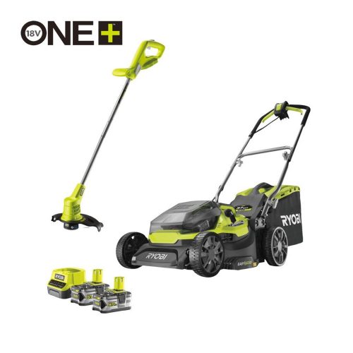 Ryobi RY18LMH37LT25-250 18 V Hybrid 37cm fűnyíró & 25cm szegélyvágó Kit