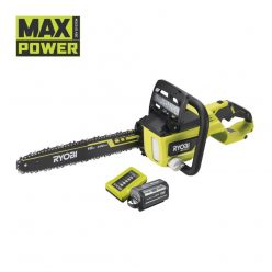   Ryobi RY36CSX40B-160 MAX POWER szénkefe nélküli 40 cm láncfűrész (1 x 6.0 Ah)