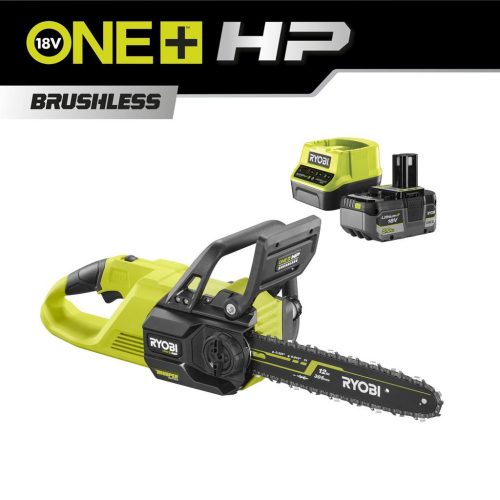 Ryobi RY18CSX30A-150 18 V akkumulátoros, szénkefe nélküli HP Whisper™ halk, 30 cm-es láncfűrész (1 x 5.0Ah)