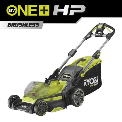 Ryobi RY18LMX40B-0 18 V akkumulátoros szénkefe nélküli fűnyíró 40 cm-es vágószélességgel