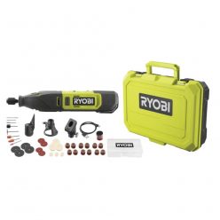   Ryobi RRT12-120BA335 12 V-os nagyfordulatszámú gép, 3 fejjel és 35 tartozékkal